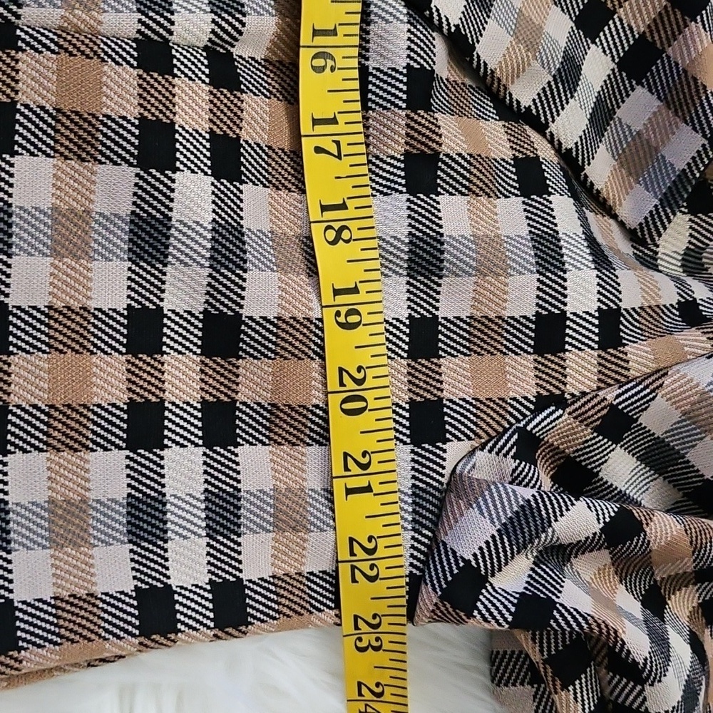 Maurices Caramel, Tan, and Brown Checkered Blazer NWOT - Picture 14 of 16